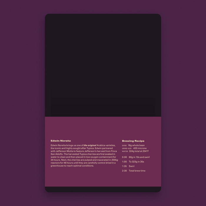 Colombia : Edwin Noreña, Typica