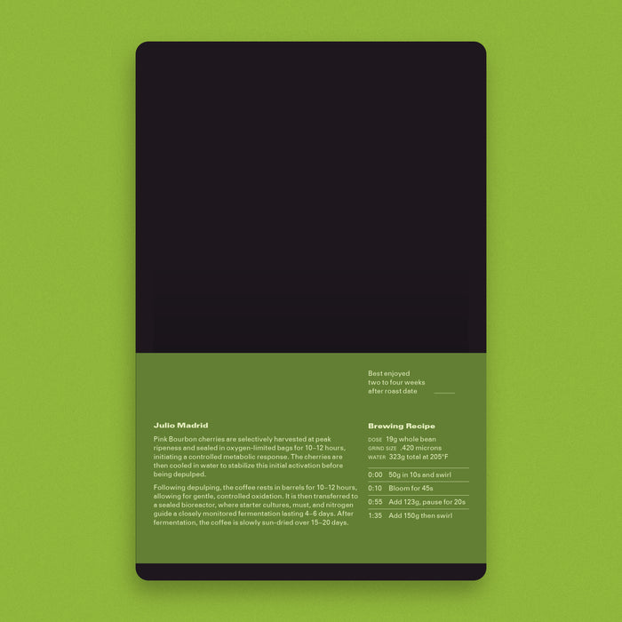 Colombia : Julio Madrid, Nitro Pink Bourbon